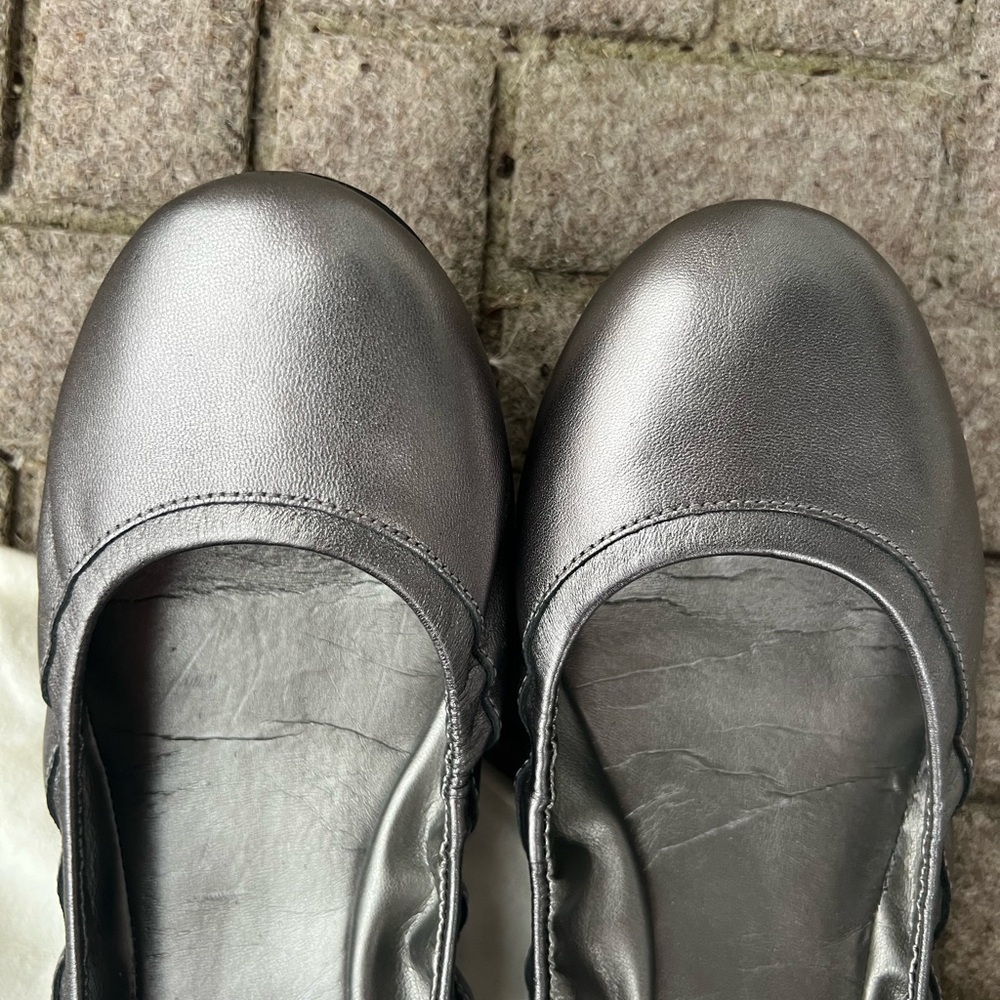 Cole Haan Maria Sharapova Metallic Silver Women's Flats